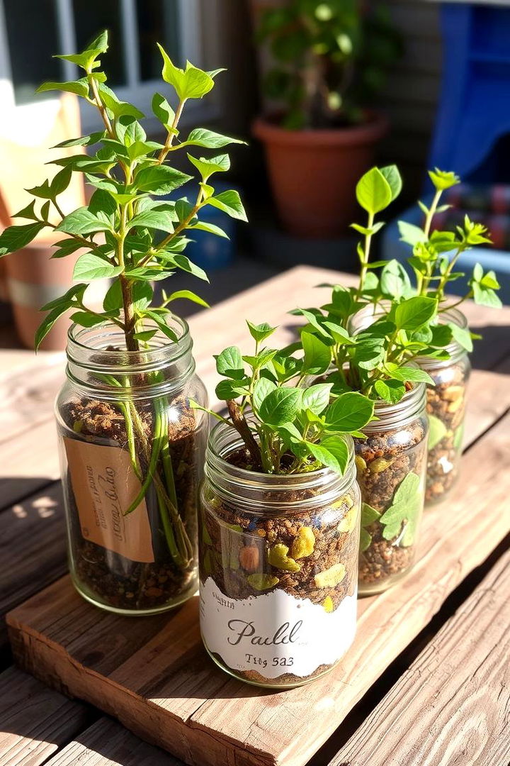 Eco Friendly Recycled Pot Arrangement - 22 Potted Plant Arrangement Ideas