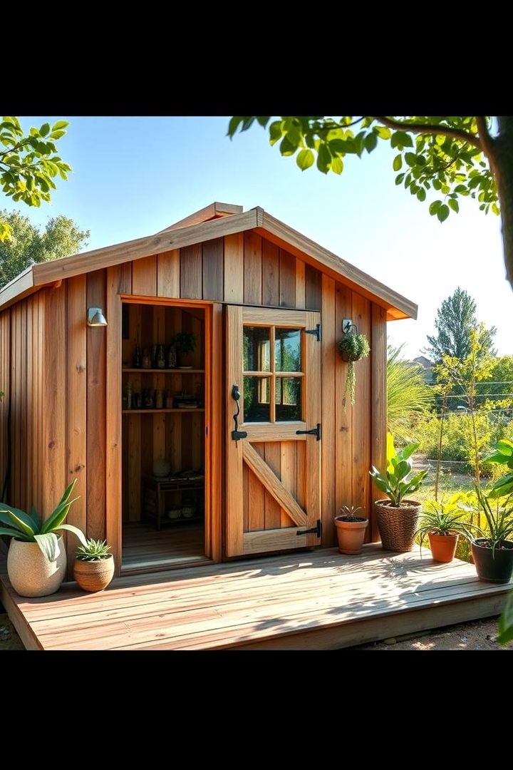 Eco Friendly Recycled Shed - 22 Garden Shed Ideas