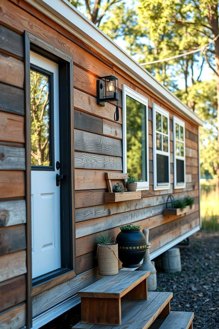 Eco Friendly Recycled Siding Concepts - 22 Mobile Home Siding Design Ideas