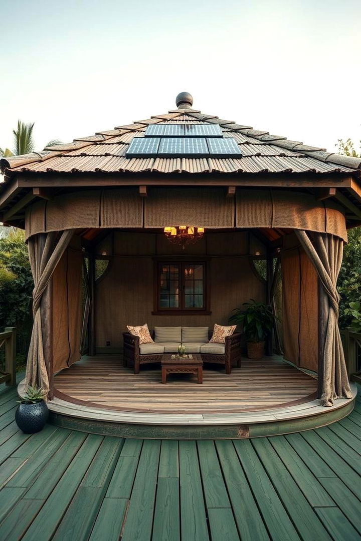 Eco Friendly Retreat Gazebo - 22 Gazebo on Deck Ideas