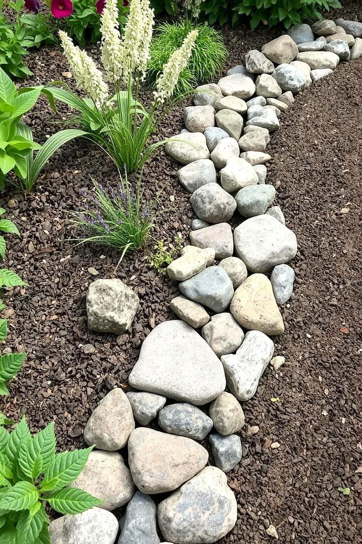 Eco Friendly River Rock Borders - 22 River Rock Edging Ideas