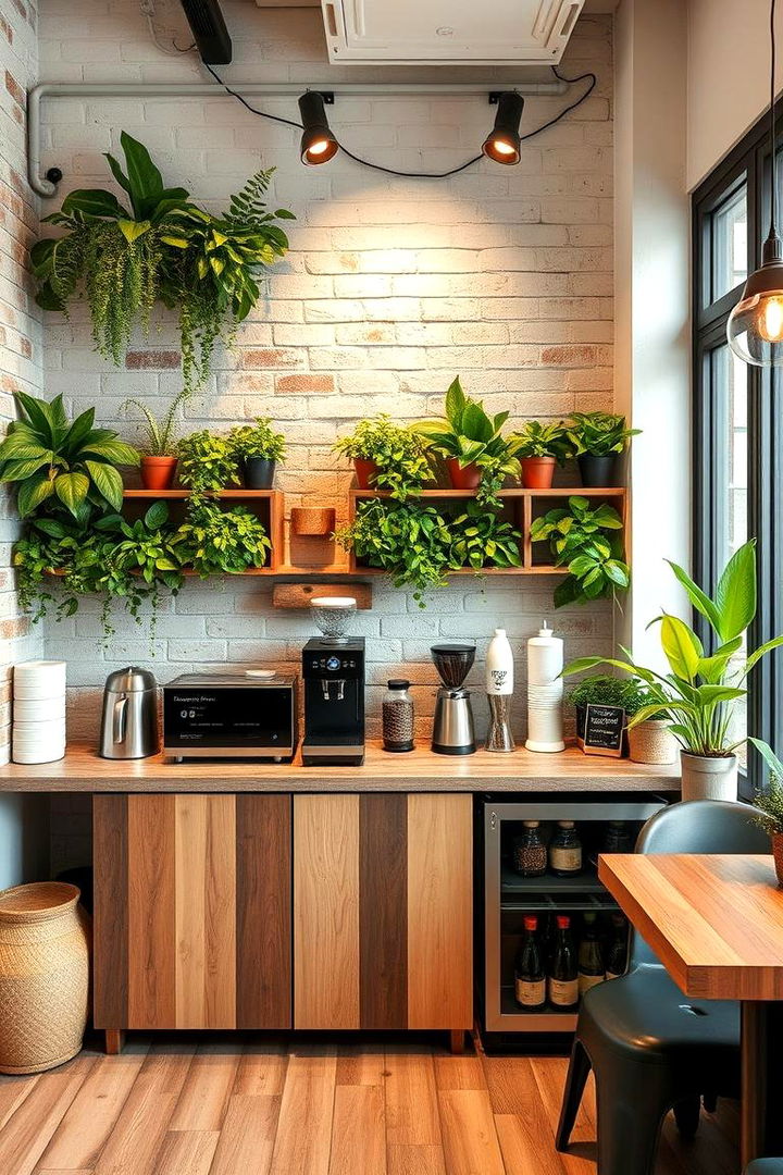 Eco Friendly Setup - 22 Office Coffee Station Ideas