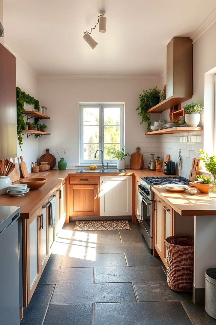 Eco Friendly Slate Floor Kitchen Ideas - 22 Kitchens With Slate Floors