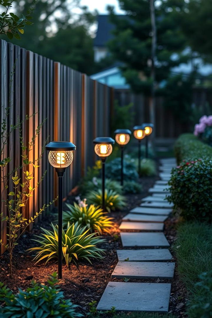 Eco Friendly Solar Stake Lights - 22 Fence Lighting Ideas
