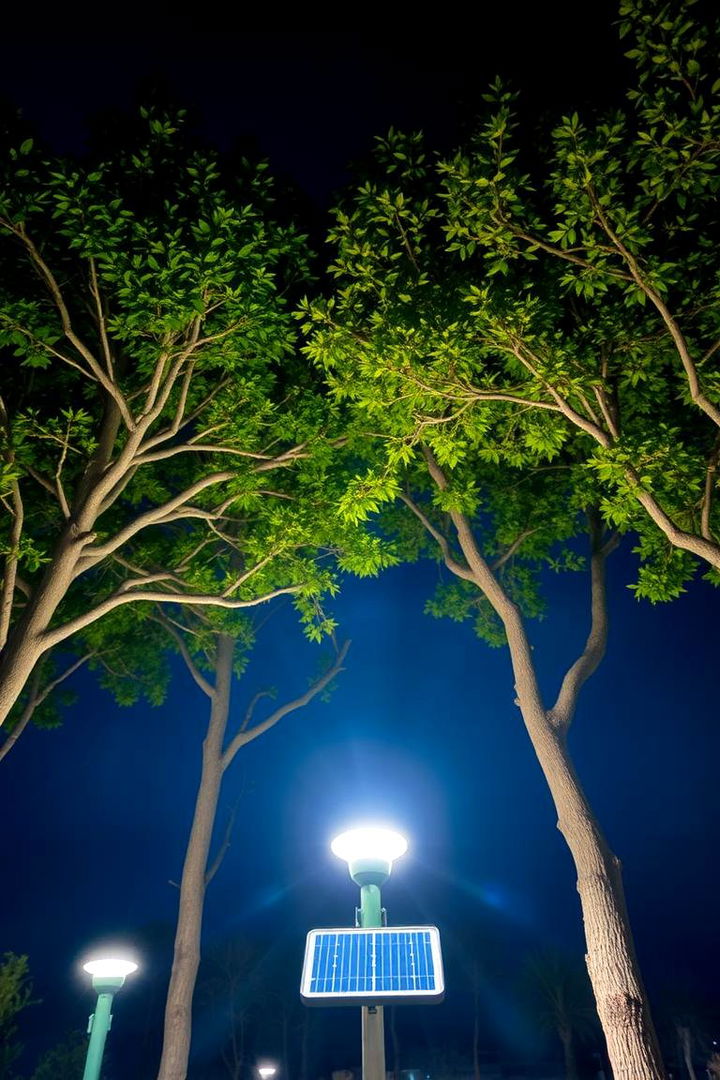 Eco Friendly Solar Up Lights - 22 Backyard Lighting Ideas