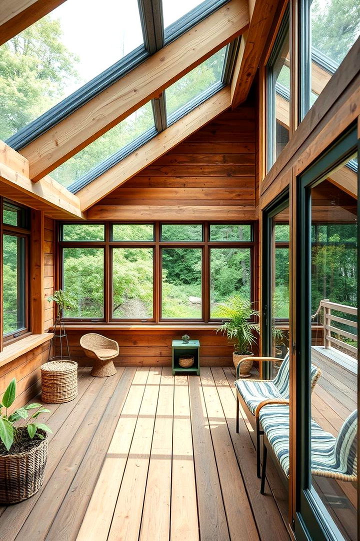 Eco Friendly Space - 22 Sunroom and Deck Combo Ideas