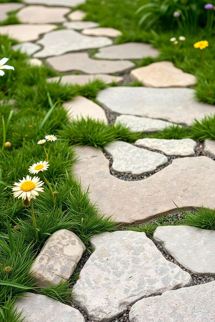 Eco Friendly Stepping Stones - 22 Stone Walkway Ideas