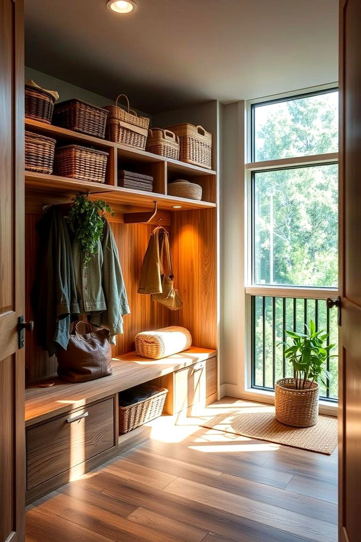Eco Friendly Storage Materials - 22 Mudroom Storage Ideas