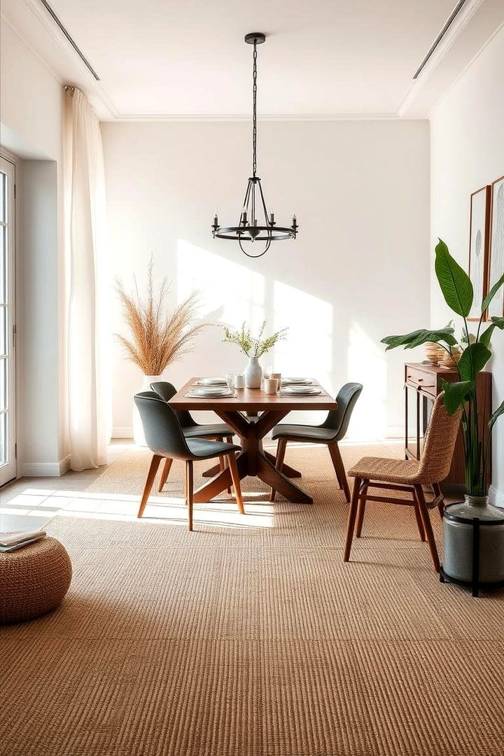Eco Friendly Sustainable Choice - 22 Carpeted Dining Room Ideas
