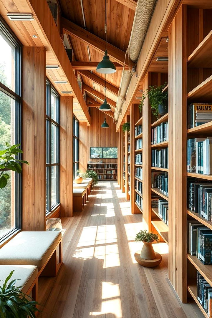 Eco Friendly Sustainable Library - 22 Home Library Ideas