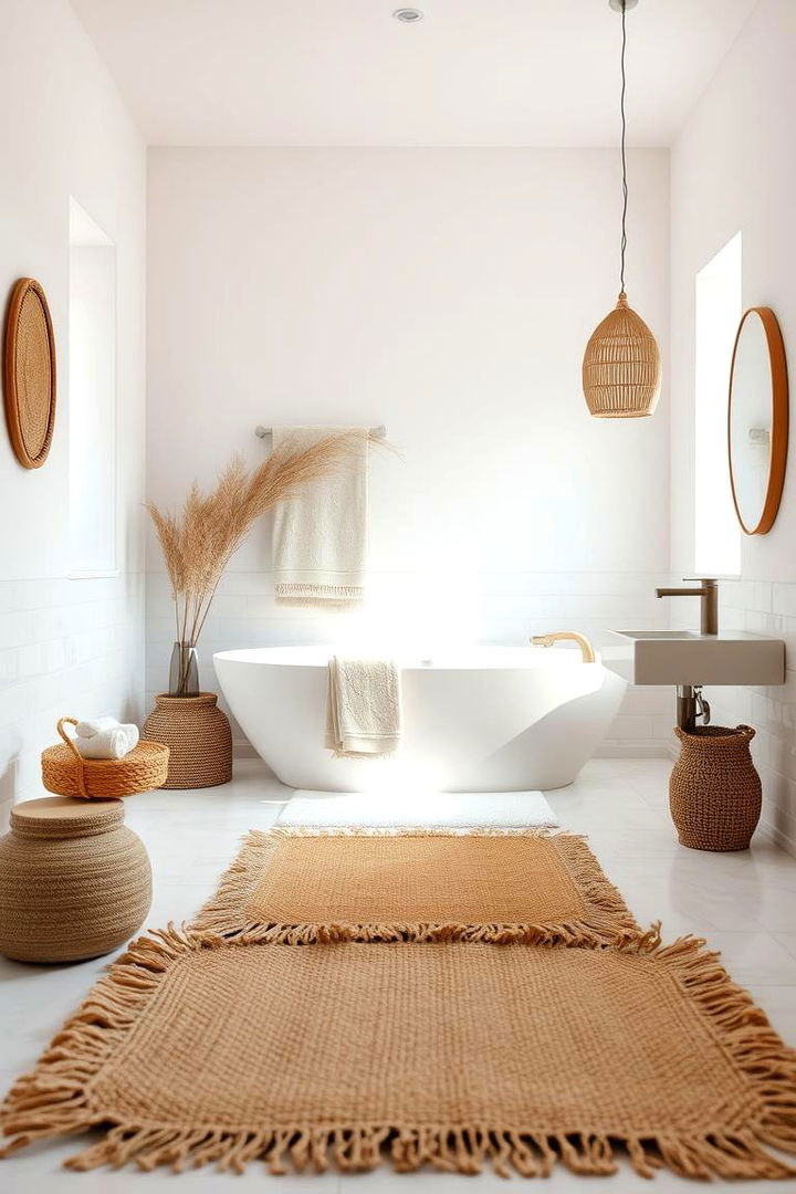 Eco Friendly Sustainable Style - 22 Bathroom Rug Ideas