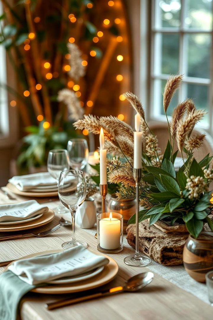 Eco Friendly Table Settings - 22 Wedding Table Decoration Ideas