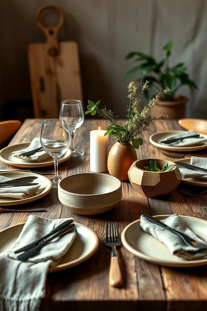 Eco Friendly Tableware - 22 Dining Room Table Decor Ideas