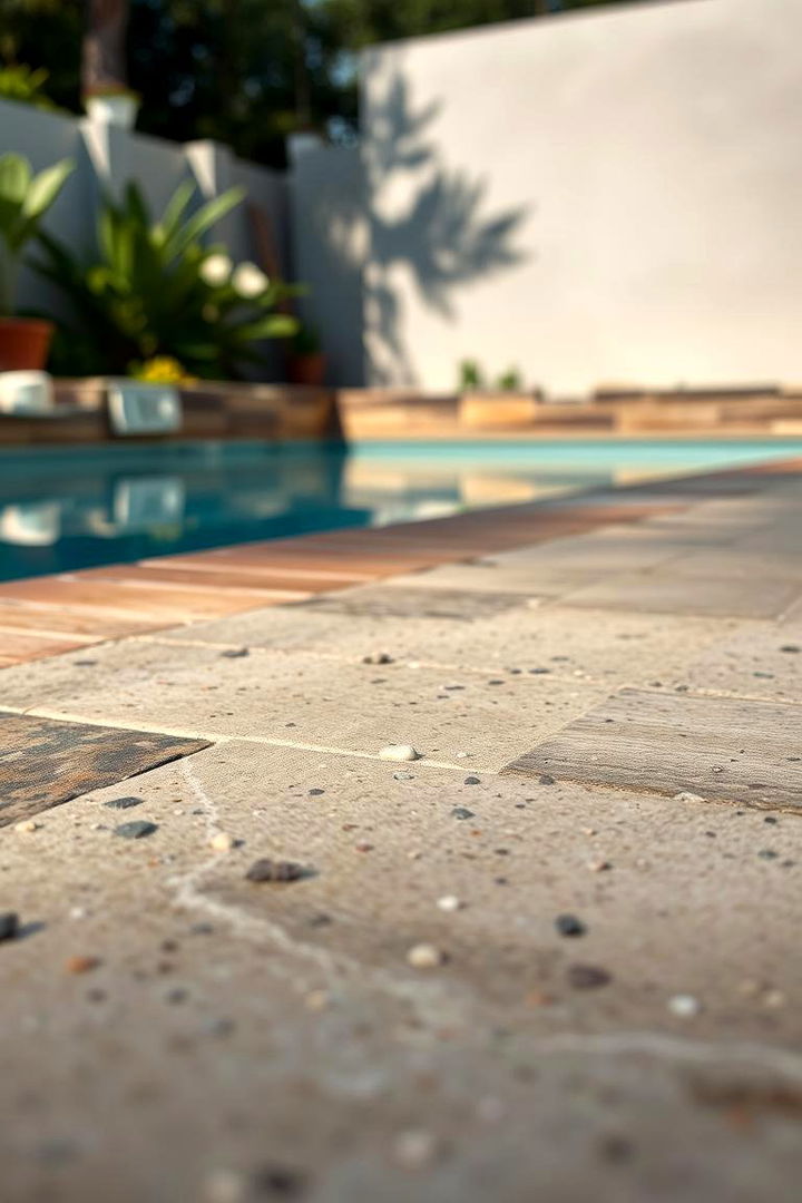 Eco Friendly Textures - 22 Stamped Concrete Pool Deck Ideas
