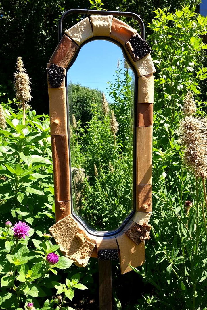Eco Friendly Upcycled Mirrors - 22 Garden Mirror Ideas