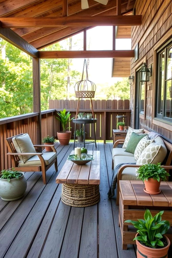 Eco Friendly Upcycling Features - 22 Mobile Home Deck Ideas