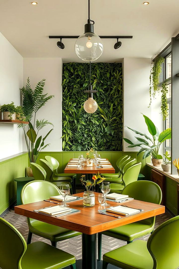 Eco Friendly Verdant Vision - 22 Green Dining Room Ideas