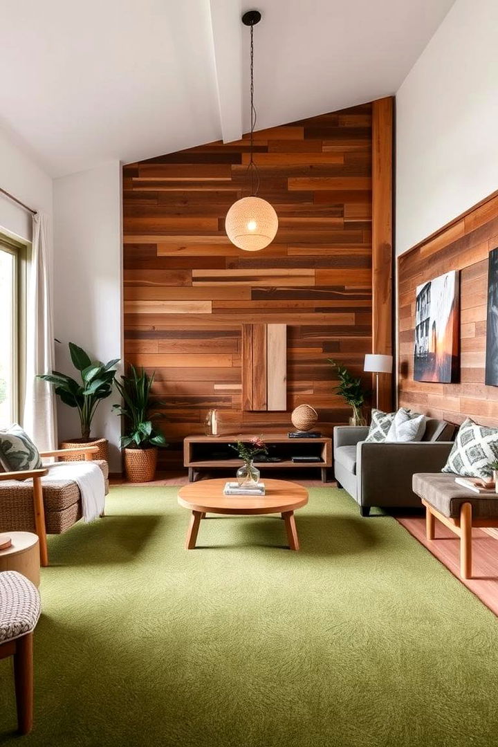 Eco Friendly Warmth - 22 Green Carpet Living Room Ideas