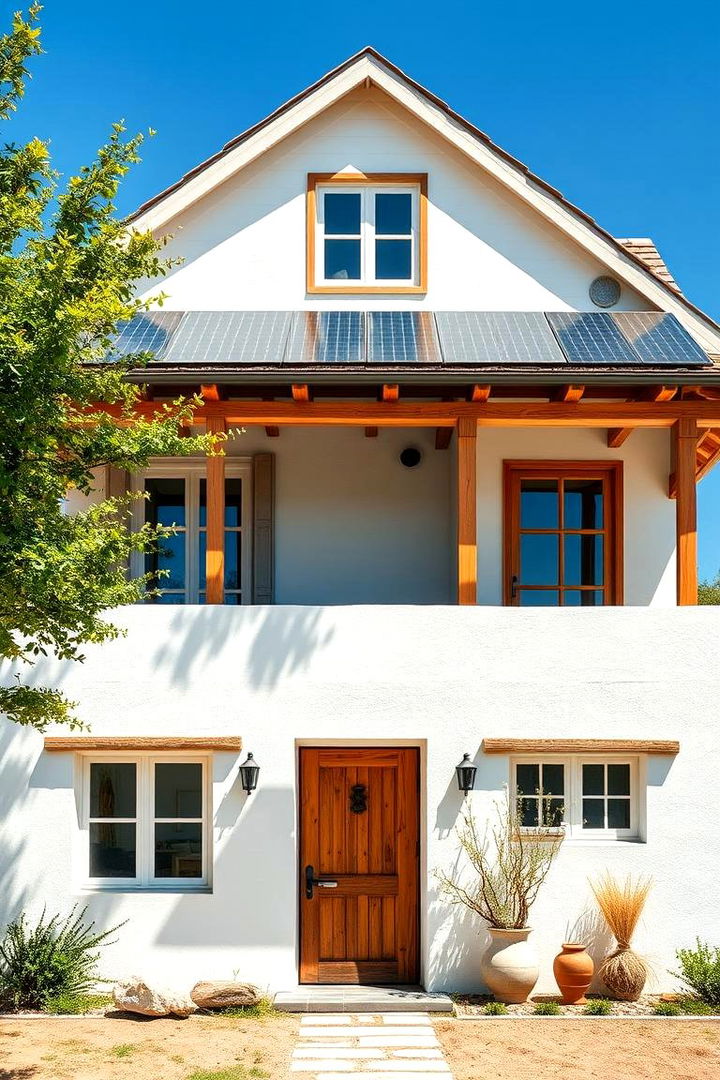 Eco Friendly White Facade - 22 White Home Exterior Ideas