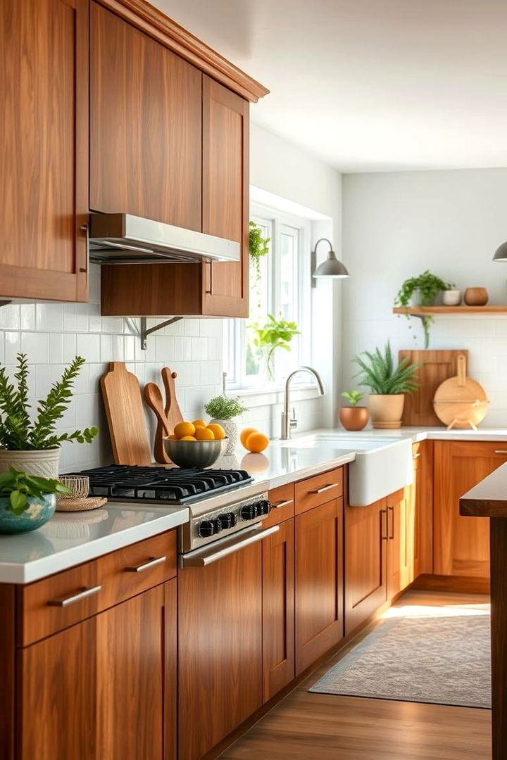 Eco Friendly and Sustainable Choice - 22 Natural Cherry Kitchen Cabinets