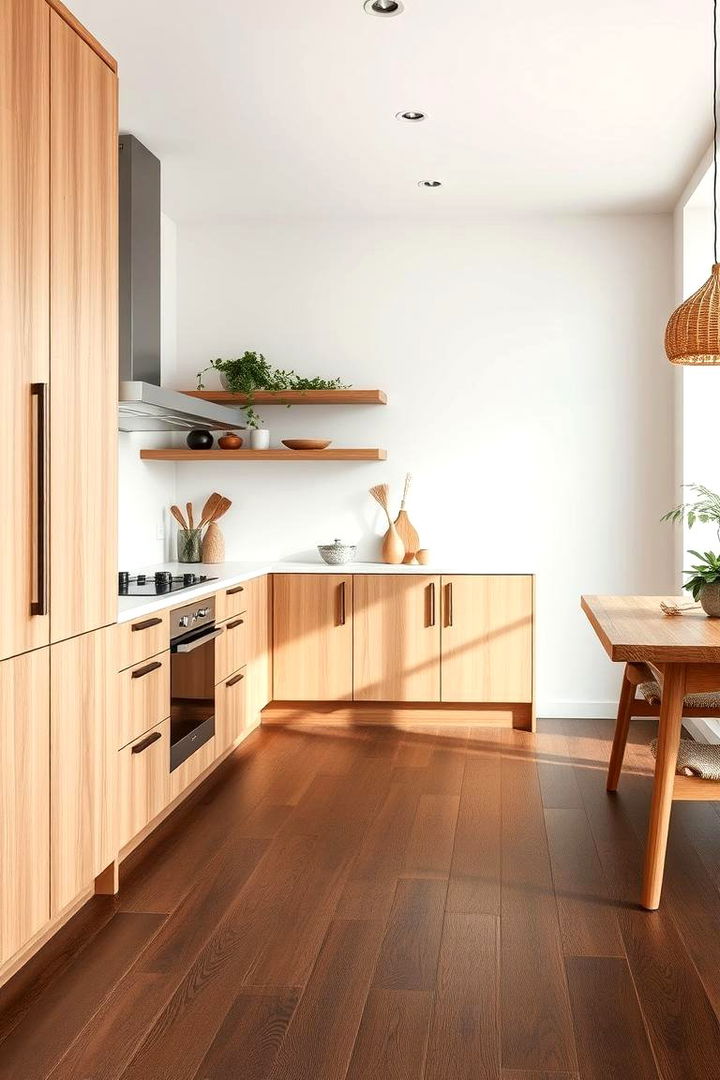 Eco Friendly and Sustainable Choice - 22 Kitchen With Dark Wood Floors