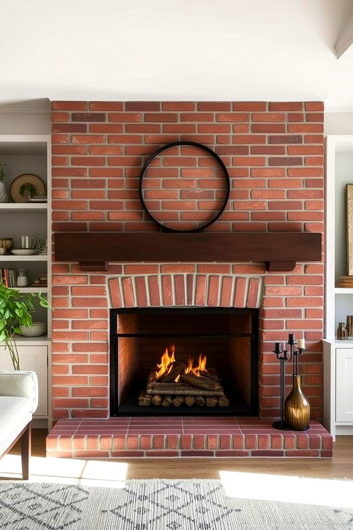 Eco Luxe Edition - 22 Painted Brick Fireplace Ideas