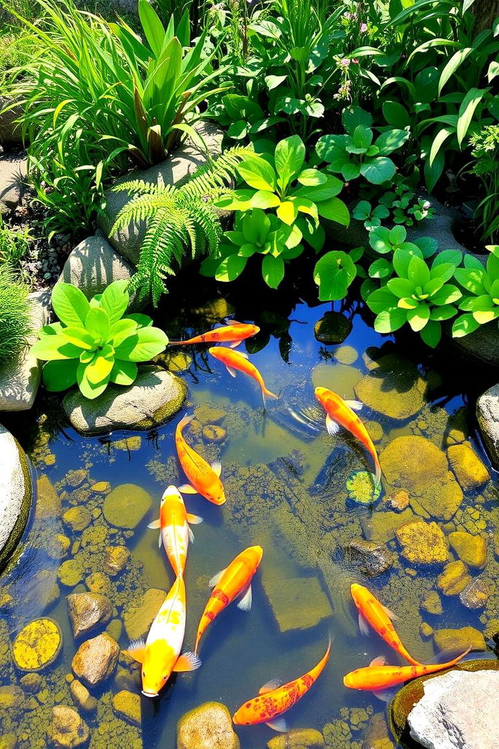 Eco Pond with Native Flora - 22 Koi Pond Ideas