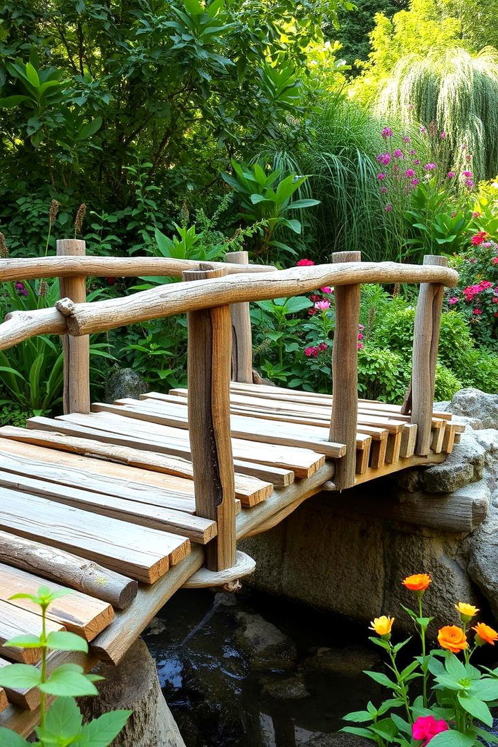 Eco Sustainable Bridge Using Recycled Materials - 22 Garden Bridge Ideas