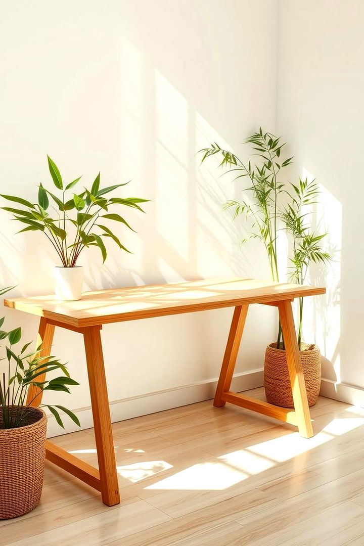 Eco friendly Bamboo Desk - 22 Desk Ideas