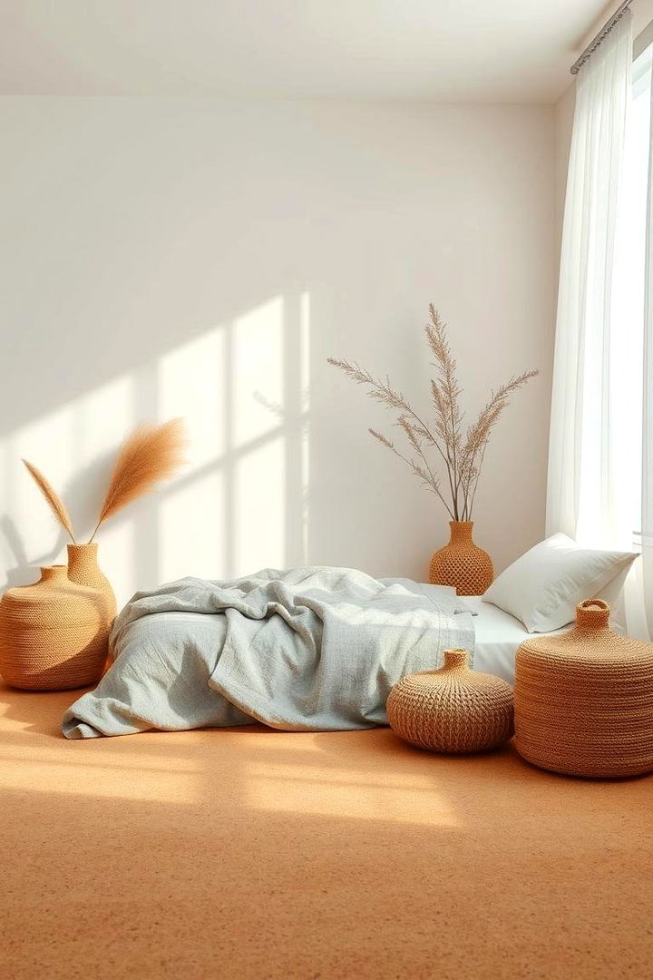 Eco friendly Cork Flooring - 22 Living Room Flooring Ideas