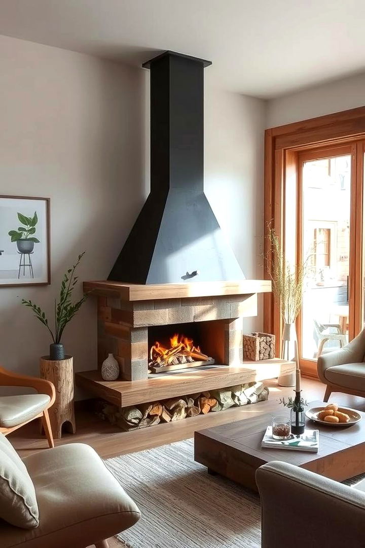 Eco friendly Designs with Sustainable Materials - 22 Scandinavian Fireplace Ideas