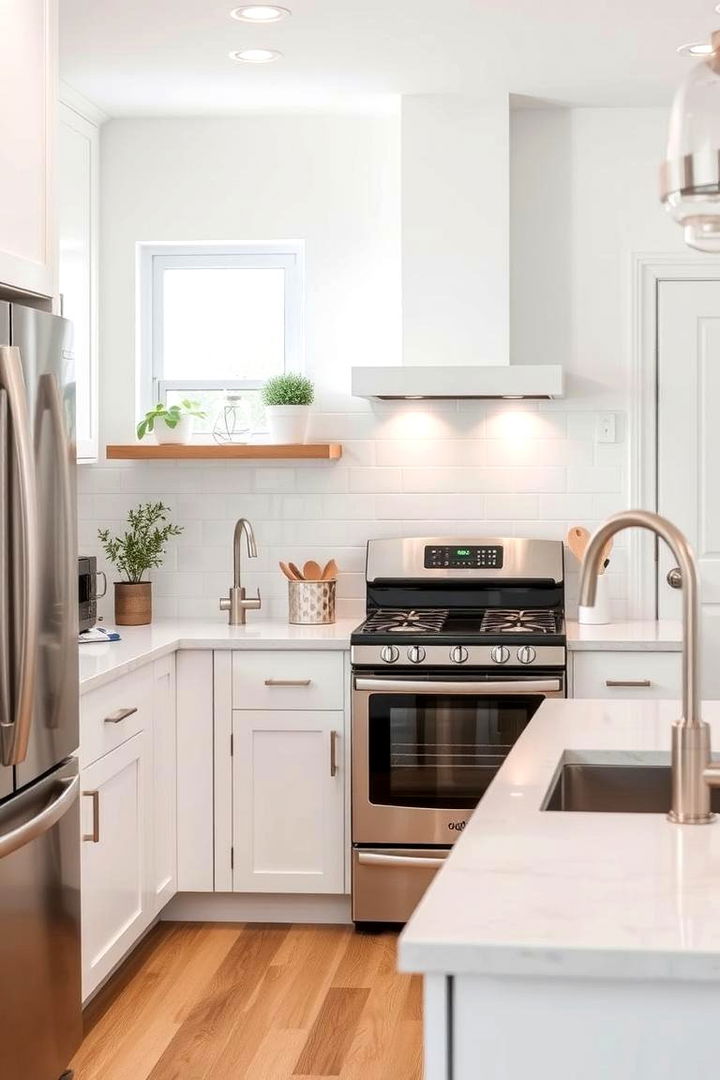 Eco friendly Fixtures for Sustainable Style - 22 Small White Kitchen Ideas