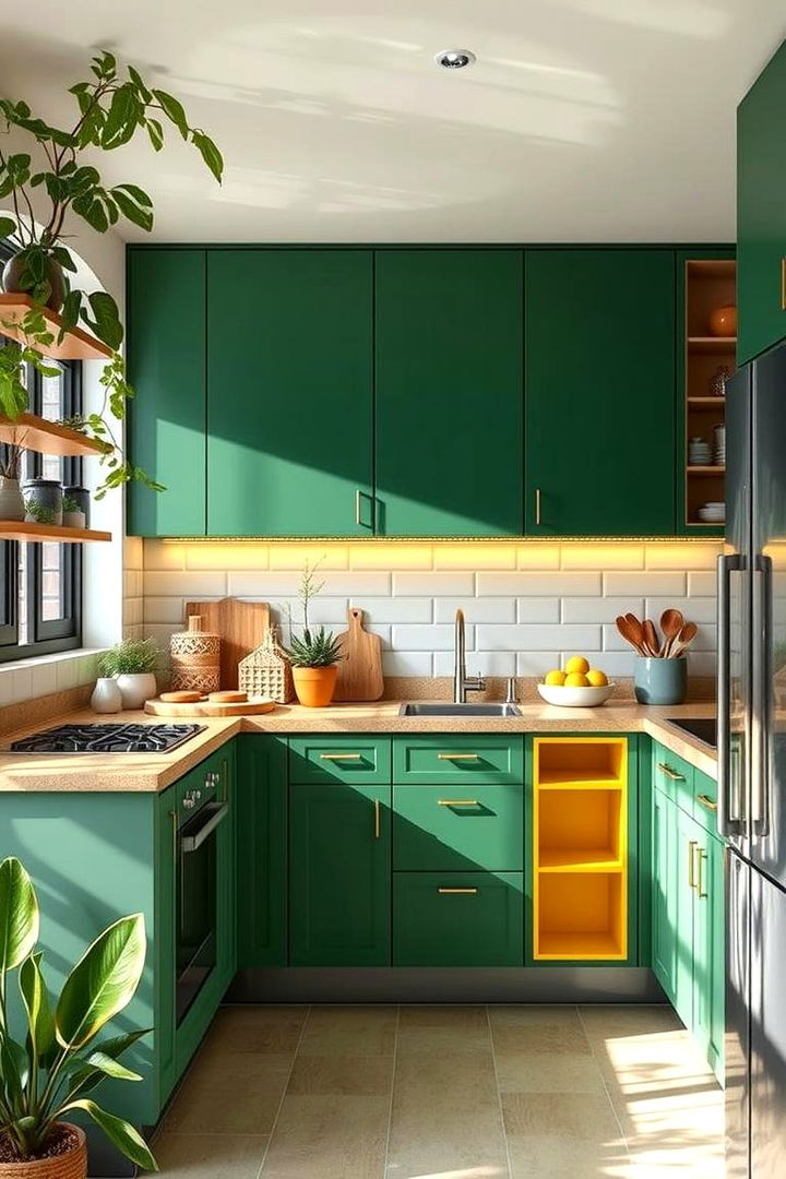 Eco friendly Material Focus - 22 Green and Yellow Kitchen Ideas