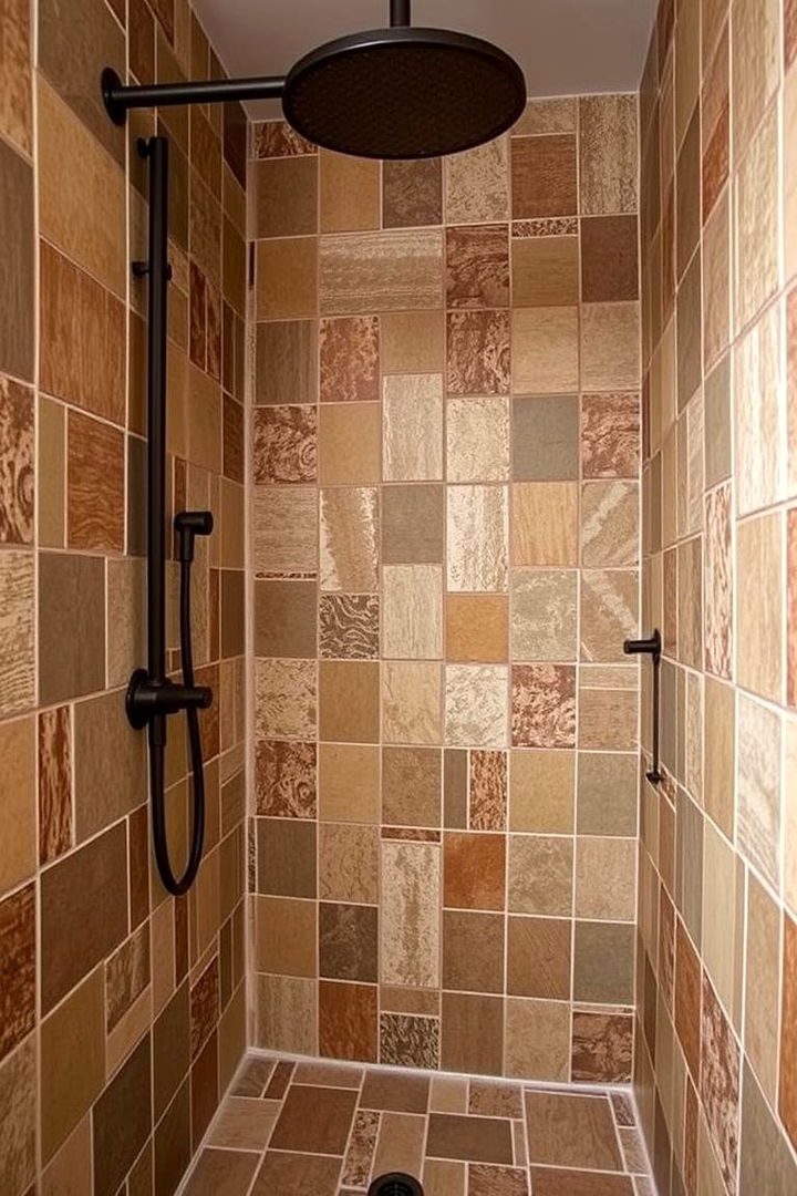 Eco friendly Reclaimed Tiles - 22 Walk-in Shower Tile Ideas