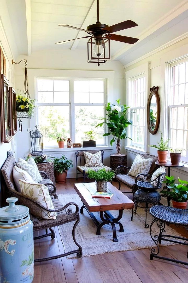 Eco friendly Recycled Decor - 22 Rustic Sunroom Ideas