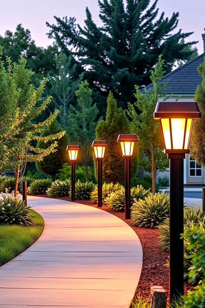 Eco friendly Solar Post Lights - 22 Outdoor Lighting Ideas