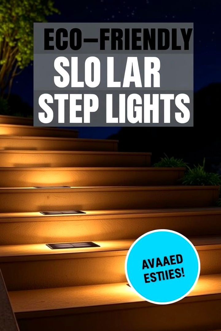 Eco friendly Solar Steps - 22 Front Porch Lighting Ideas