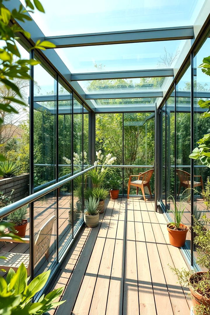 Eco friendly Transparency - 22 Glass Balcony Design Ideas