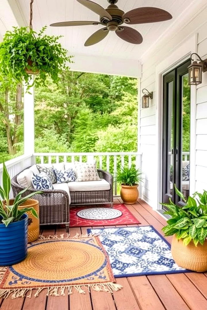 Economical Deck Coverings and Rugs - 22 Backyard Deck Ideas on a Budget