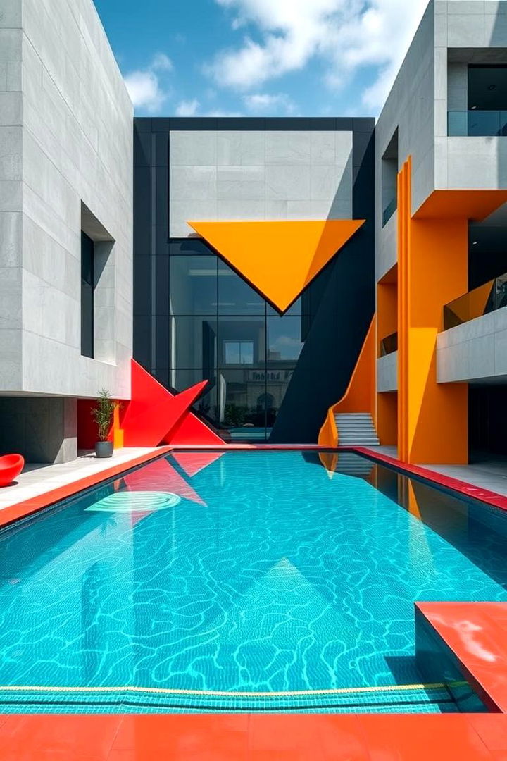Edgy Contemporary Geometry - 22 Lagoon Pool Design Ideas