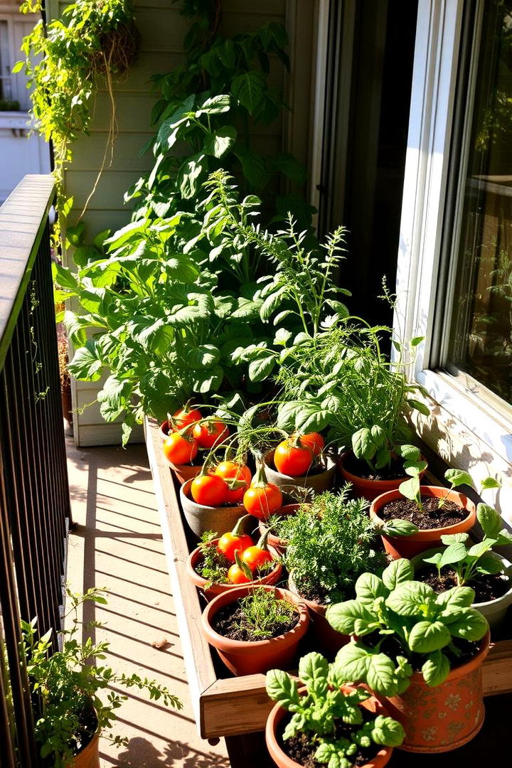 Edible Container Patch - 22 Green Balcony Ideas