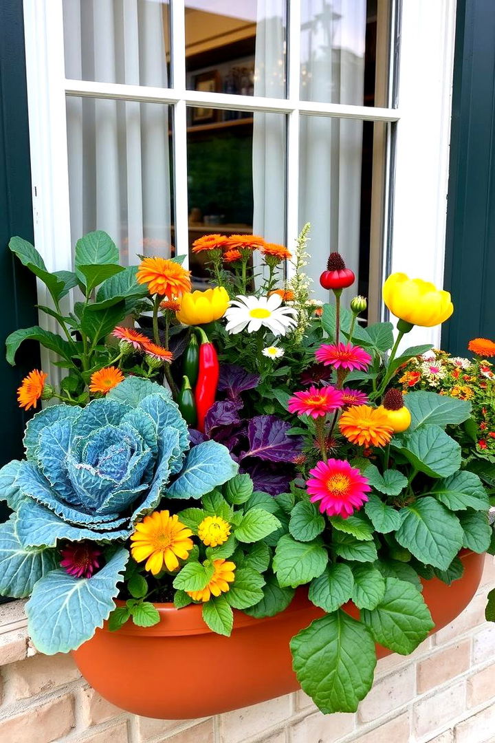 Edible Fall Garden Window Boxes - 22 Fall Window Box Ideas