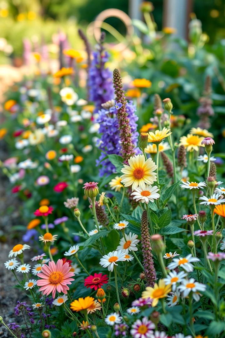 Edible Flower Border Idea - 22 Low Maintenance Garden Border Ideas