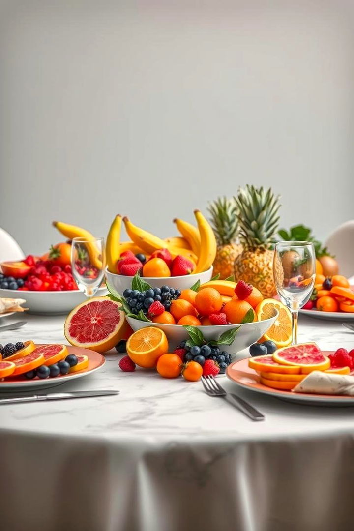 Edible Fruit Centerpieces - 22 Wedding Table Decoration Ideas