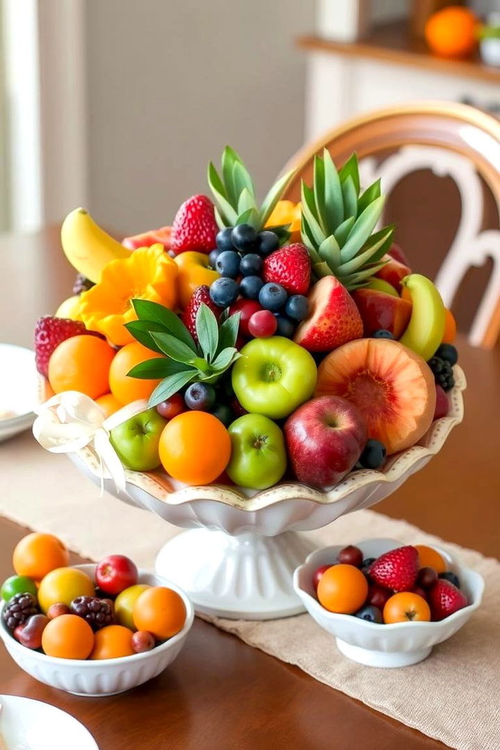 Edible Fruit Centerpieces - 22 Rehearsal Dinner Centerpiece Ideas