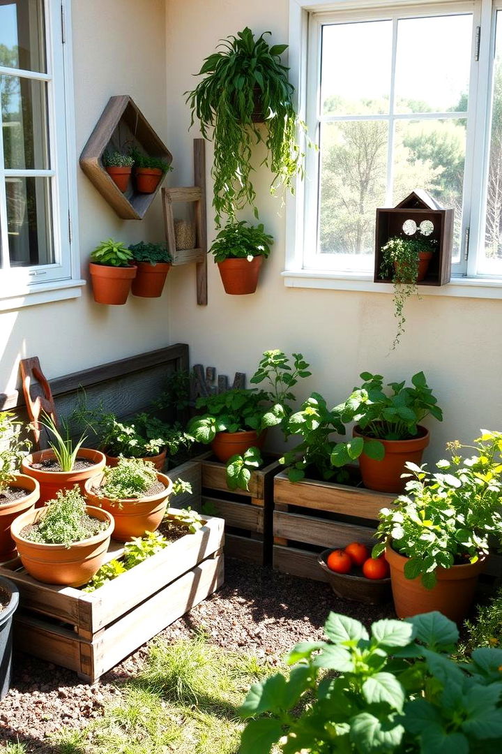 Edible Garden Corner - 22 Small Backyard Patio Ideas