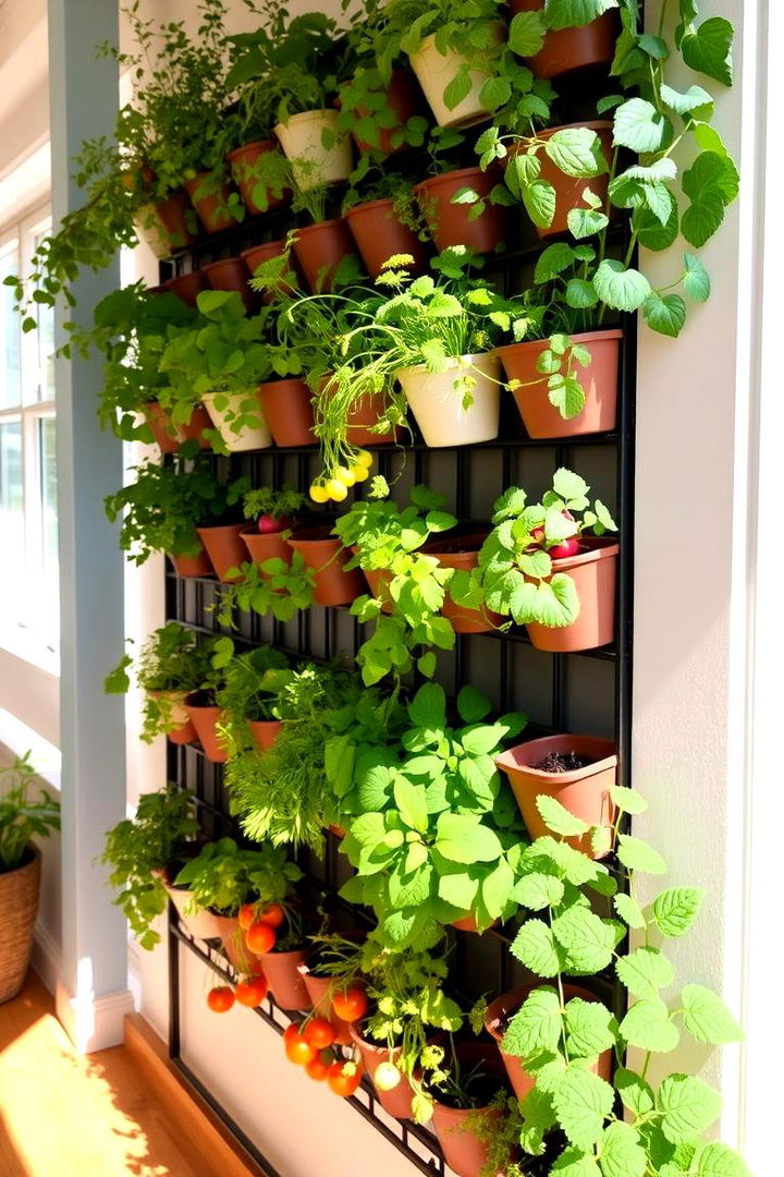 Edible Green Wall Design - 22 Indoor Plant Wall Ideas