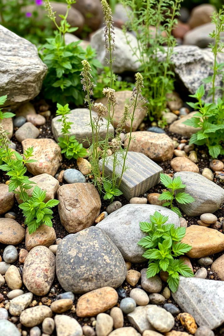 Edible Rock Garden with Herbs - 22 Rock Garden Ideas