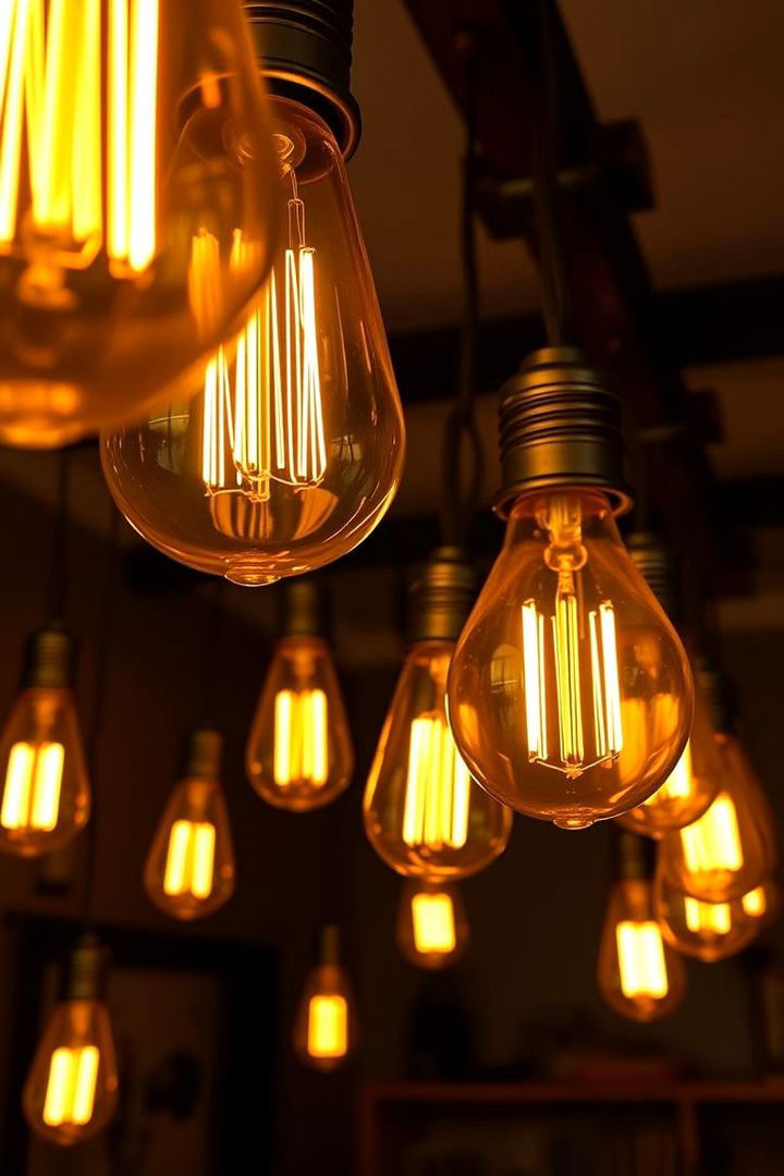 Edison Bulb Charm - 22 Industrial Dining Room Ideas