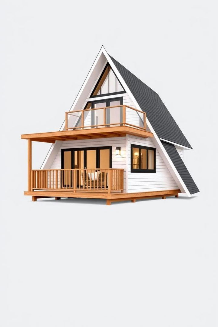 Efficient Layout and Functionality - 22 a Frame House With Balcony